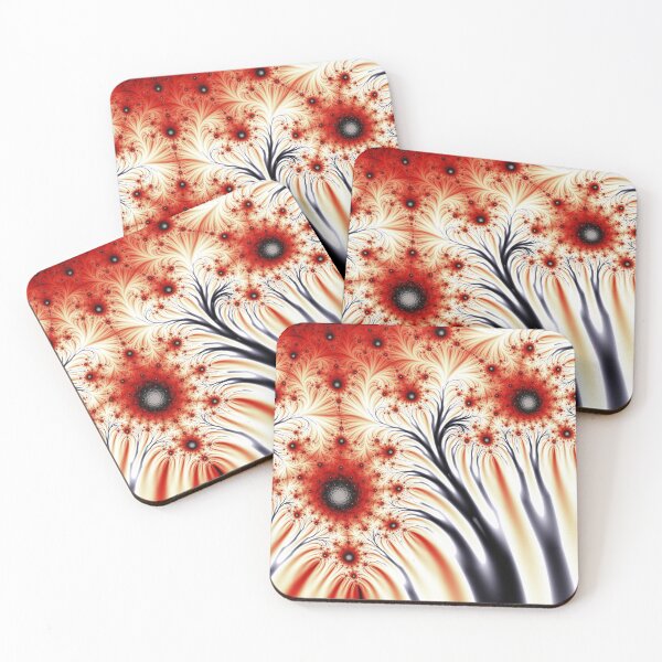 Item preview, Fractal fluid in red, black and beige designed and sold by jean-nicolas.