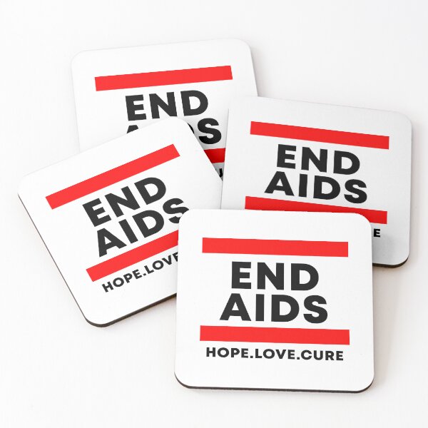 Item preview, END AIDS Hope Love Cure designed and sold by Color-Sparkle.