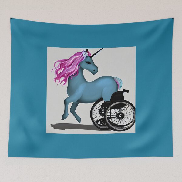 Item preview, Unicorn in a Wheelchair designed and sold by NitaBond.