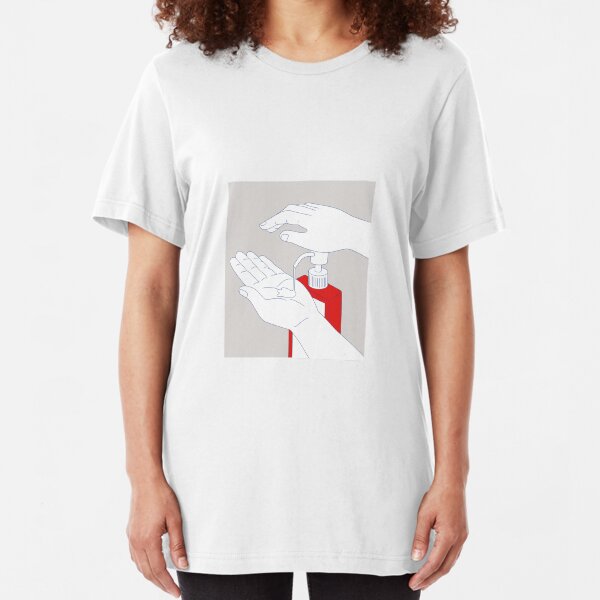 Hand Sanitizer Monoline Slim Fit T-Shirt