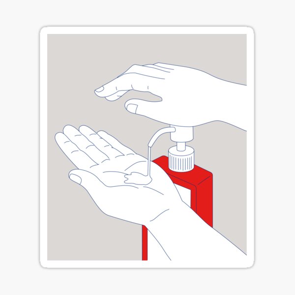 Item preview, Hand Sanitizer Monoline designed and sold by patrimonio.