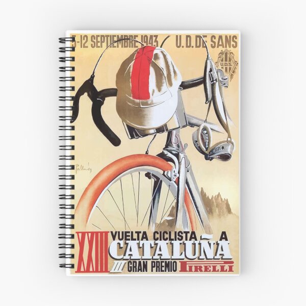 Item preview, 1943 Spain Tour of Catalonia Bicycle Race Poster designed and sold by retrographics.
