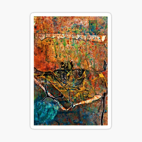 "Copper Islands VI" Sticker for Sale by GreatAukArt Redbubble