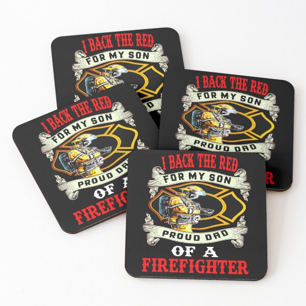 Item preview, I Back The Red For My Son Proud Dad Of A Firefighter Firefighter Fireman's designed and sold by fantasticdesign.
