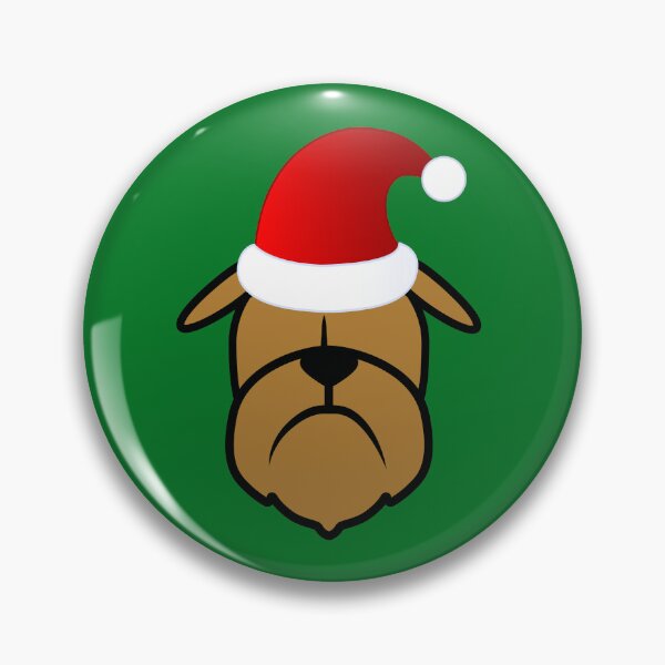 Item preview, Sant Brussels Griffon sticker - Brussels dog art- Christmas Brussels - Holiday Brussels Griffon designed and sold by smooshfaceutd.