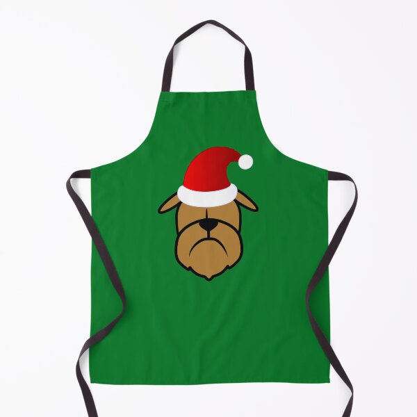 Item preview, Sant Brussels Griffon sticker - Brussels dog art- Christmas Brussels - Holiday Brussels Griffon designed and sold by smooshfaceutd.