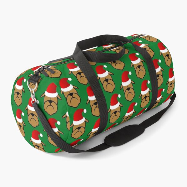 Item preview, Sant Brussels Griffon sticker - Brussels dog art- Christmas Brussels - Holiday Brussels Griffon designed and sold by smooshfaceutd.