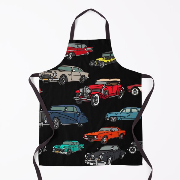 Item preview, Classic Car Pattern Never Ending with Black Background designed and sold by MistyMorningsOR.