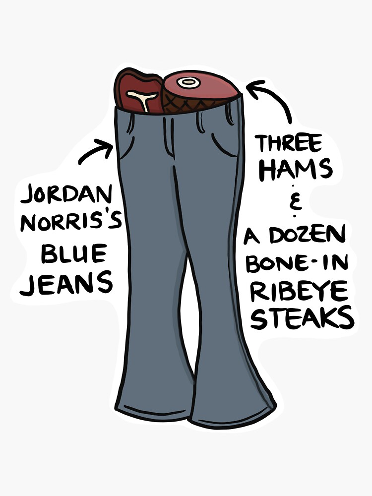 Meat Jeans Sticker For Sale By Unsubwhiteman Redbubble 8166