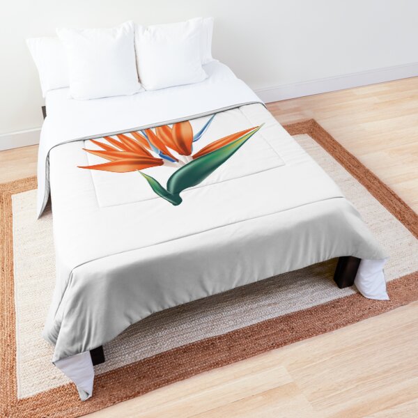 flower bird of paradise seamless Comforter