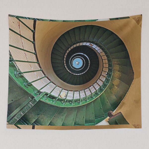 Aperçu de l'œuvre r 2555/ 2 " Phare de Contis dans les Landes , l'intérieur vue d'en bas & vers le haut ! " par Okaio Créations Olavia&Olao créée et vendue par o.okaïo.