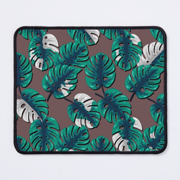 Item preview, Monstera pattern brown background designed and sold by Marissa’s Digital Illustrations.