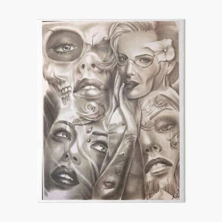 Masked Art Board Print