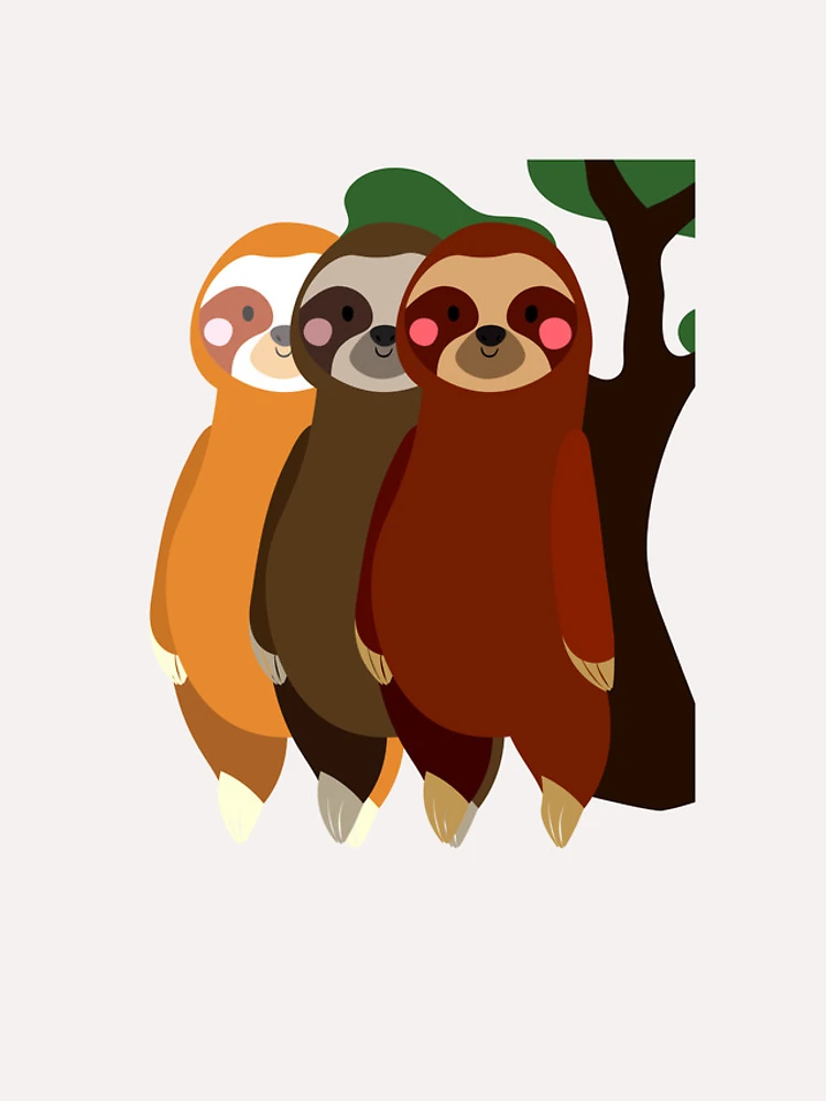Thumbnail 4 of 4, iPhone Case, Sloth Stack designed and sold by ColourTrials.