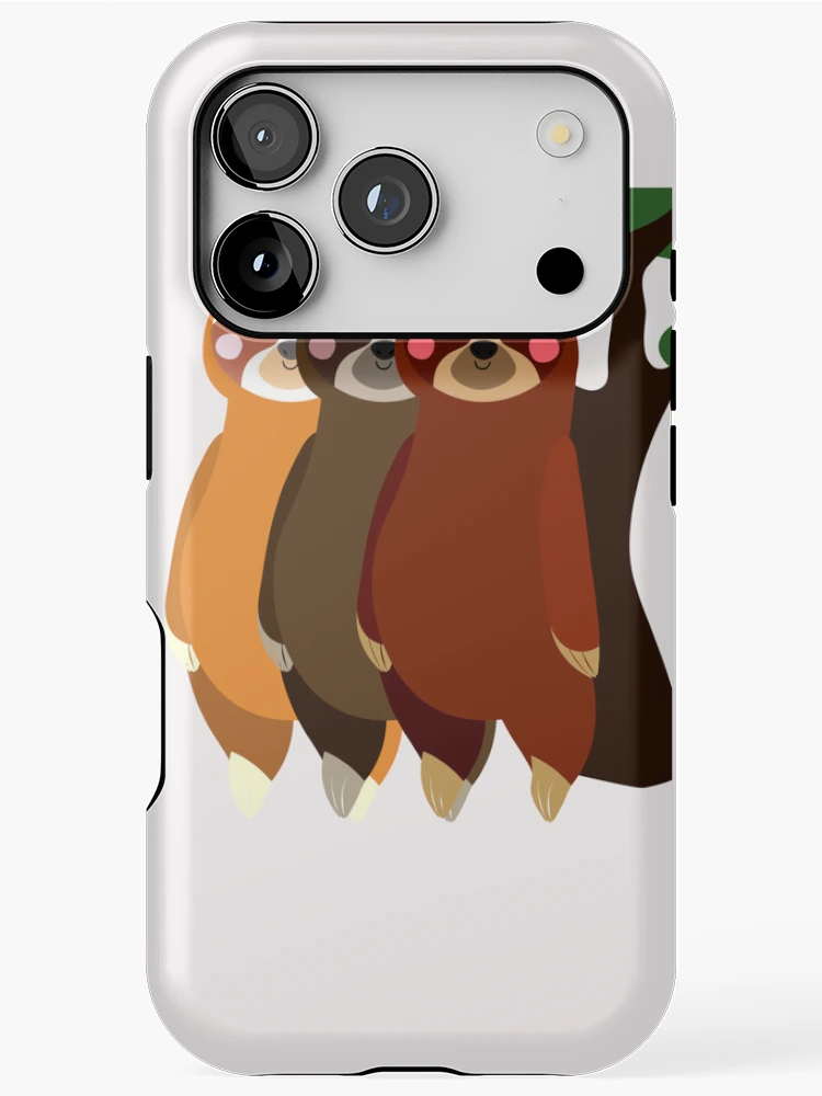 Thumbnail 1 of 4, iPhone Case, Sloth Stack designed and sold by ColourTrials.