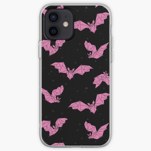 Geometric Bats - Pink iPhone Soft Case