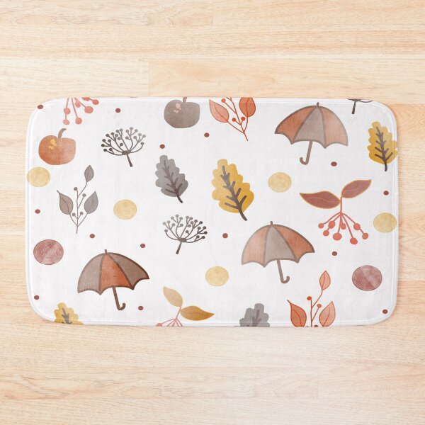 Item preview, Autumn umbrella and Fall leaves Pattern  designed and sold by nitty73.
