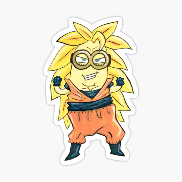 Minion Goku Sticker