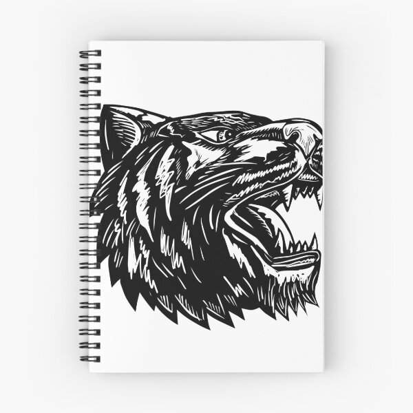 Item preview, Tiger Growling Scratchboard  designed and sold by patrimonio.