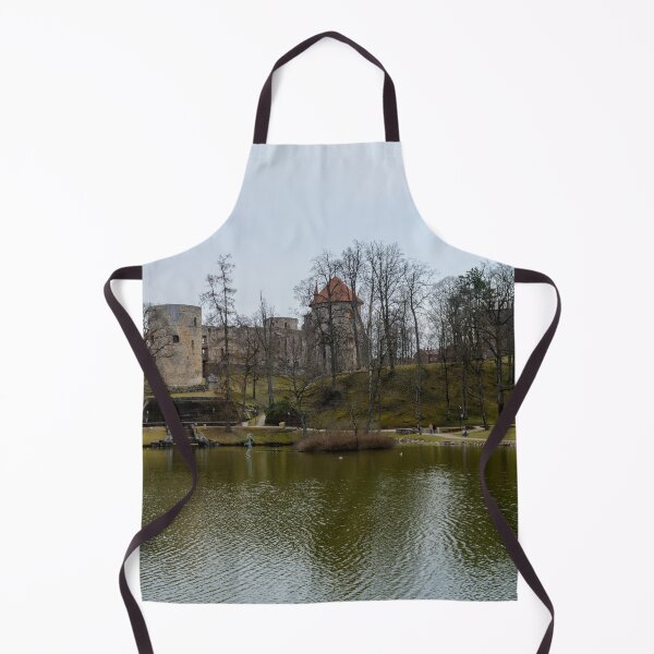 Item preview, The pond and ruins of medieval castle designed and sold by lena-maximova.