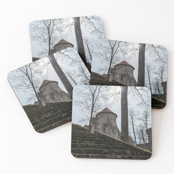 Item preview, Ruins and stairs of medieval castle in Cesis, Latvia designed and sold by lena-maximova.