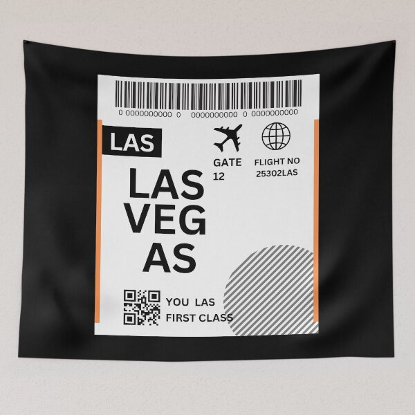Item preview, LasVagas Flight Ticket Boarding Pass Travel designed and sold by justbejoker.