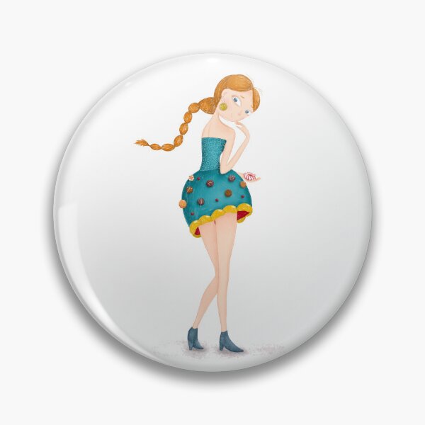 Item preview, Cute red-haired girl Princess of candies for candy lovers designed and sold by PotaninaArt.