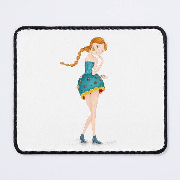 Item preview, Cute red-haired girl Princess of candies for candy lovers designed and sold by PotaninaArt.