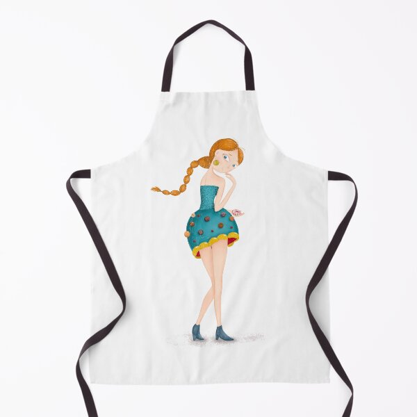 Item preview, Cute red-haired girl Princess of candies for candy lovers designed and sold by PotaninaArt.