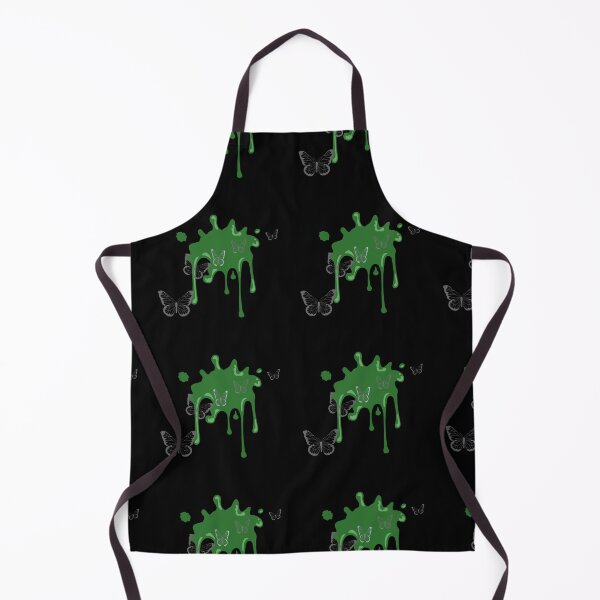 Item preview, Metallic Silver Flying Butterflies Over Green Paint Splash. Abstract Design, Funky Image, Minimalist Art. designed and sold by Jason123za.