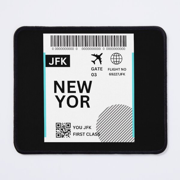 Item preview, NewYork Flight Ticket Boarding Pass Travel designed and sold by justbejoker.