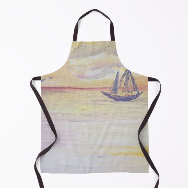Item preview, Boat sailing on the ocean oil painting designed and sold by Tabitha Kremesec.