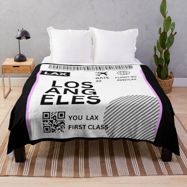 Item preview, Los Angeles Flight Ticket Boarding Pass Travel designed and sold by justbejoker.