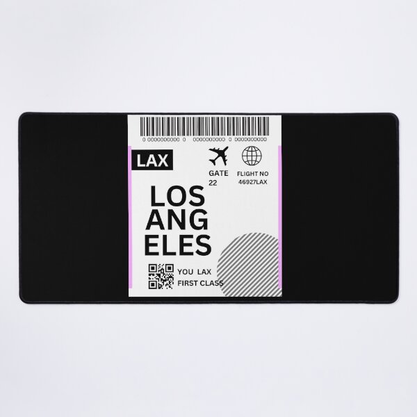 Item preview, Los Angeles Flight Ticket Boarding Pass Travel designed and sold by justbejoker.