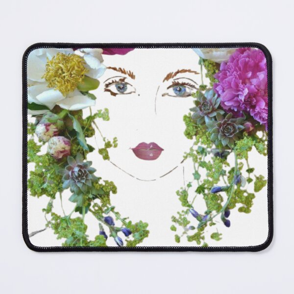 Item preview, Plant Head Woman Art | Woman with plants on her head poster | Flower Woman Art | Woman with flower head | Artistic woman line drawing designed and sold by Artistedesign.