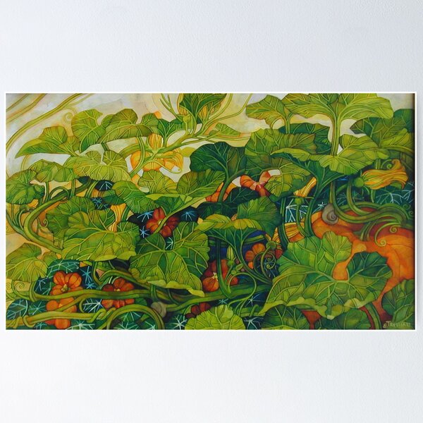 Item preview, pumpkin in the garden designed and sold by elisabetta trevisan.