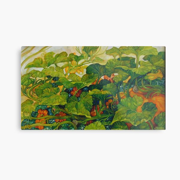 pumpkin in the garden Metal Print
