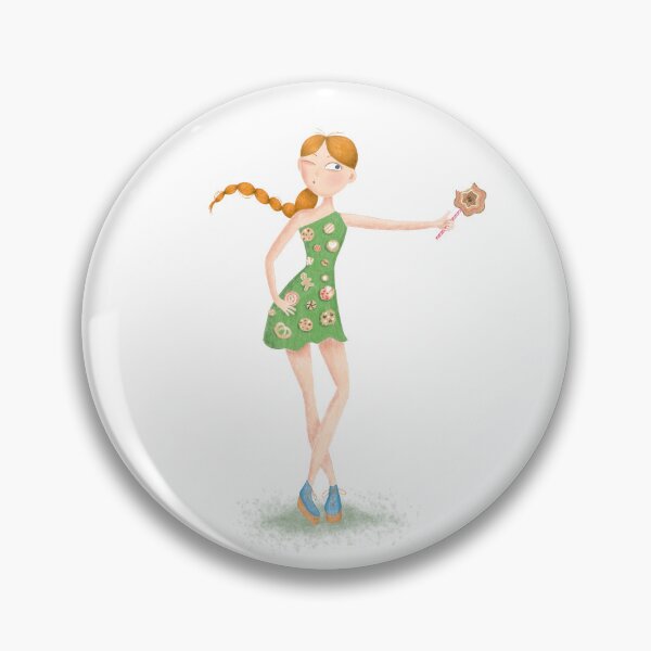 Item preview, Red-haired girl with Candy for Candy and cookie  designed and sold by PotaninaArt.