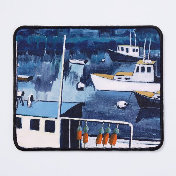 Item preview, Lobster Boat in Blue Harbor designed and sold by AMOpainting.