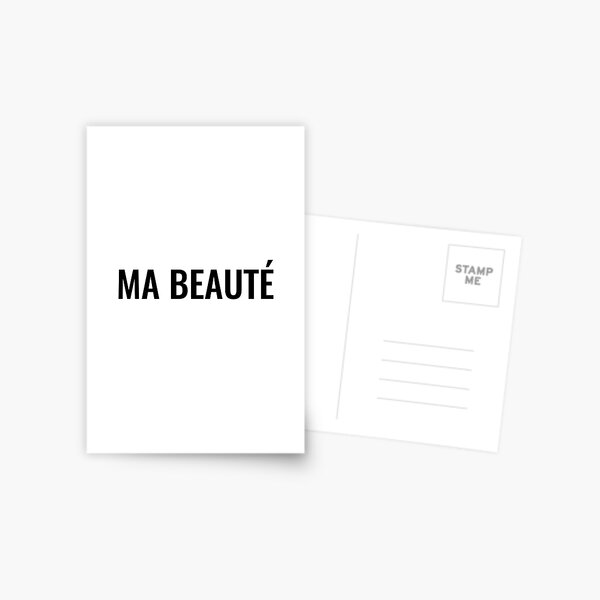 Ma beauté Postcard