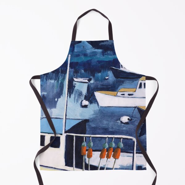 Item preview, Lobster Boat in Blue Harbor designed and sold by AMOpainting.