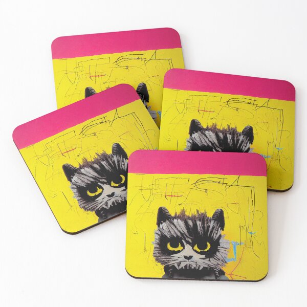 Item preview, Grumpy Kitten #35. Pop-art poster designed and sold by Åveline Dvorak.