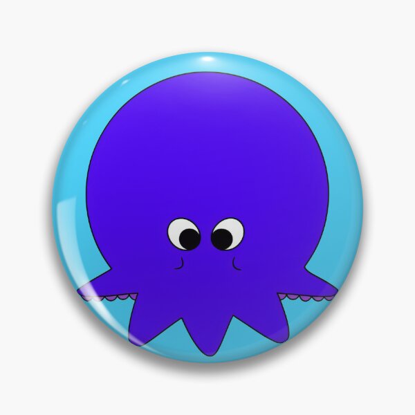 Item preview, Purple cartoonish round octopus III designed and sold by BrachiaST.