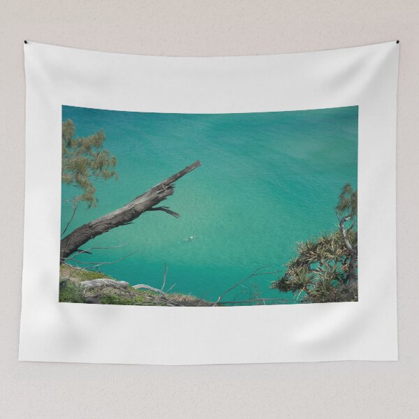 Item preview, Stradbroke Island blue ocean with swimmer designed and sold by Nupu.