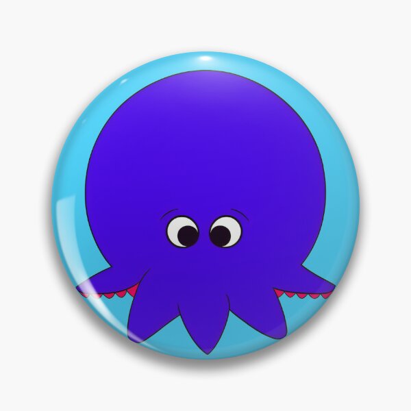 Item preview, Purple cartoonish round octopus IV designed and sold by BrachiaST.