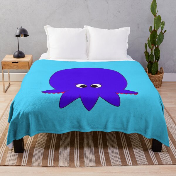 Item preview, Purple cartoonish round octopus IV designed and sold by BrachiaST.