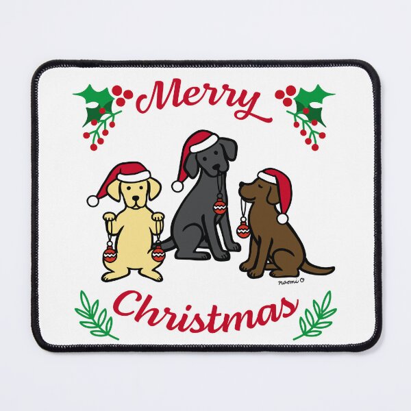 Item preview, Three Labradors and Christmas Ornaments designed and sold by HappyLabradors.