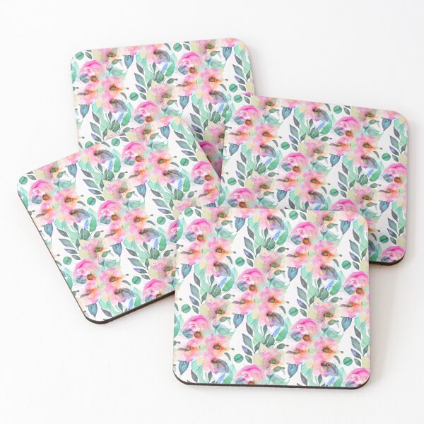 Item preview, Pastel floral abstract pattern designed and sold by Mirarima.