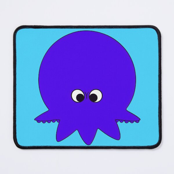 Item preview, Purple cartoonish round octopus V designed and sold by BrachiaST.