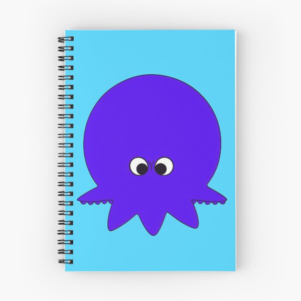 Item preview, Purple cartoonish round octopus V designed and sold by BrachiaST.